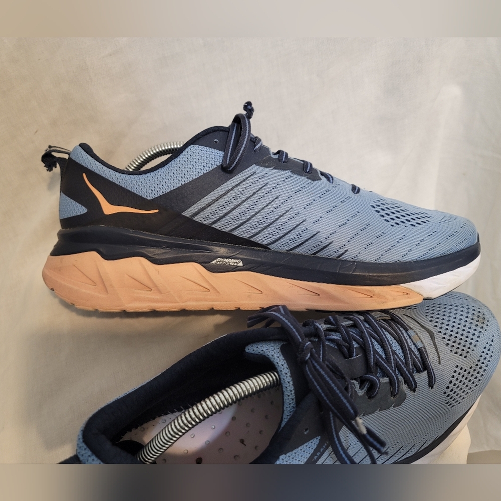 Hoka One One Arahi 3 Womens Sz 12 B Blue Outdoor Athletic Running Sneakers - Picture 7 of 11